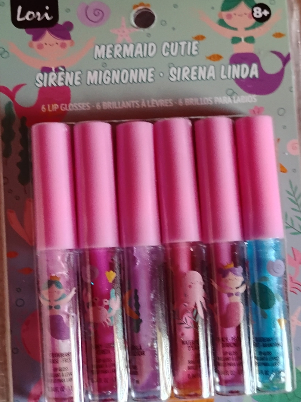 Mermaid Cutie Pink Lip Gloss Set
